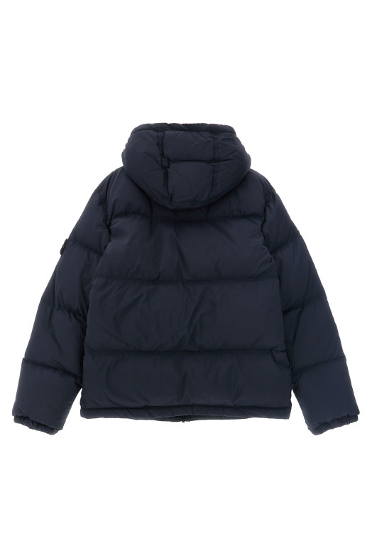 'Badge Stone Island' down jacket Blue