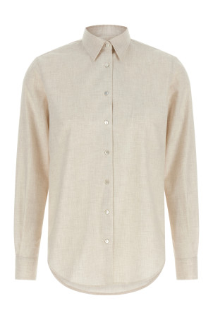 'Marta' flannel shirt Beige