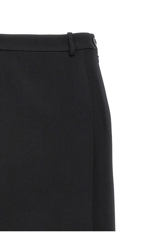 Длинная шерстяная юбка, чёрная BALENCIAGA 773547TPT241000