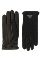 Перчатки из ре-нейлона и наппы  Черные PRADA 2GG7952DWBF0002