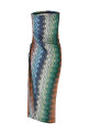 Greek motif cover-up dress Multicolor