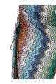 Greek motif cover-up dress Multicolor