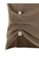 Jewel brooch top Beige