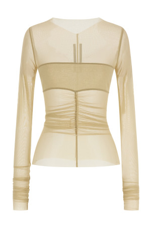 'Temple' top Beige