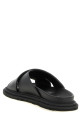 Кожаные сабо с логотипом, черные MOSCHINO MB28083G0PGA0000