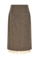 Multi-layer hem skirt Beige