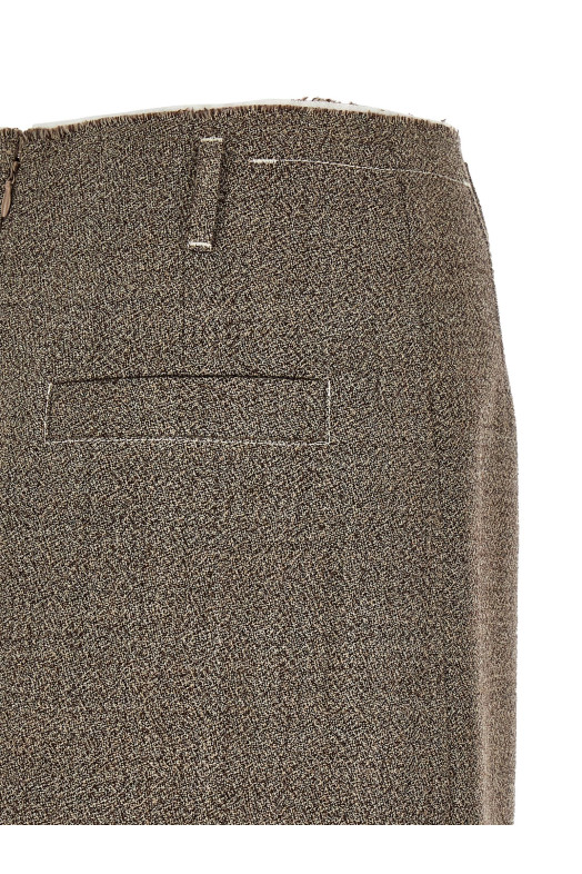 Multi-layer hem skirt Beige