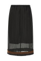 Fringed detail 'Ophelia' skirt Black