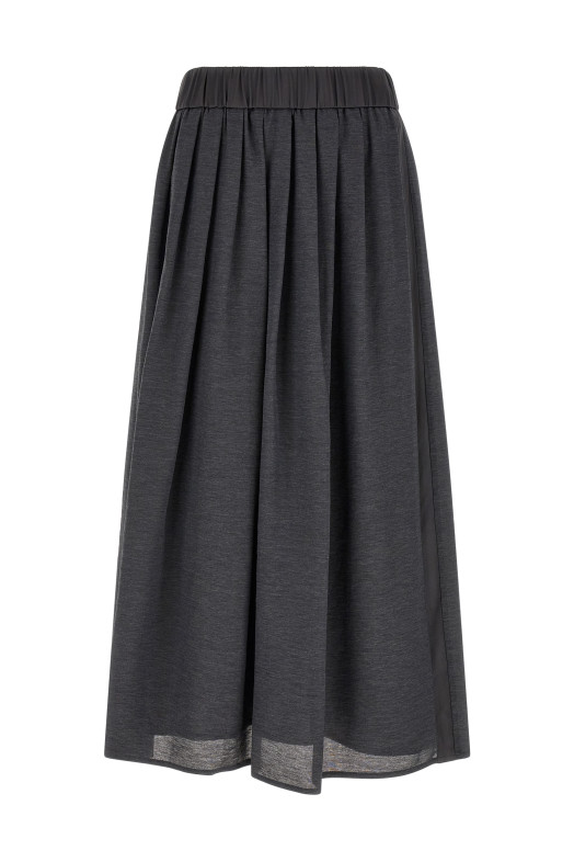 Skirt with elastic  Gray