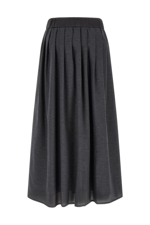 Skirt with elastic  Gray