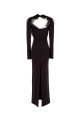 Aubergine jersey long dress THE ATTICO (261WCW00316VVP002FS)