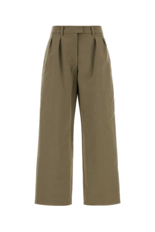 Khaki cotton wide-leg pant Khaki MAGDA BUTRYM (331726)