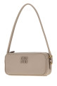 Сіра шкіряна сумка через плече MIU MIU (5NE024AF8W)