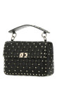 Black nappa leather medium Rockstud Spike handbag Black VALENTINO GARAVANI (9W0B0122NAP)