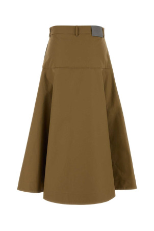 Army green cotton skirt Brown BALENCIAGA (A002BTTKP07)