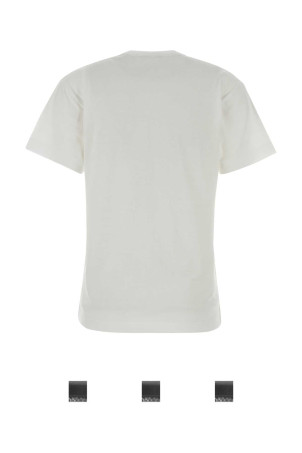 White cotton t-shirt White COMME DES GARCONS PLAY (AXT064051)