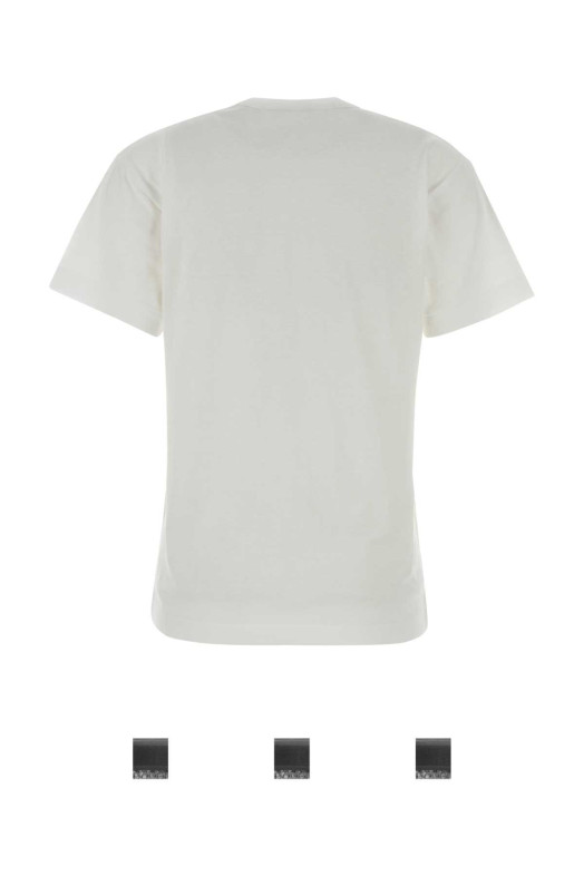 White cotton t-shirt White COMME DES GARCONS PLAY (AXT064051)