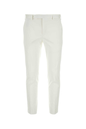 White stretch cotton pant PT TORINO (COASX0Z00FWDNU68)