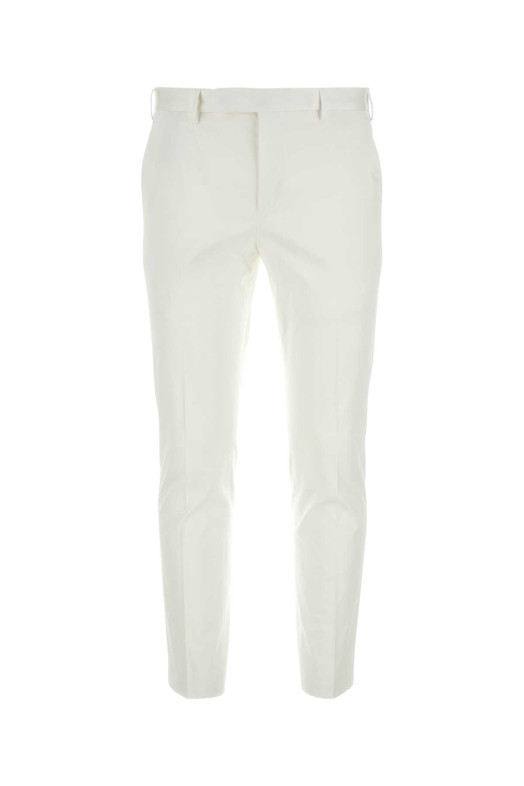 White stretch cotton pant PT TORINO (COASX0Z00FWDNU68)
