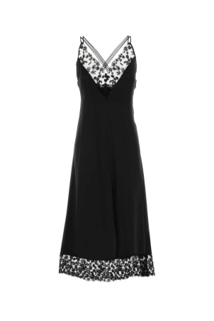 Black satin dress Black FENDI (FDD656ARF5)