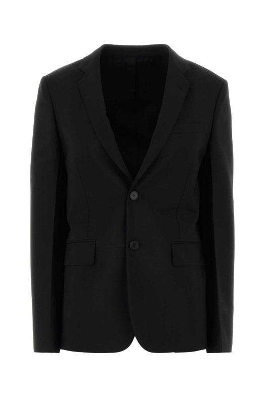 Black mohair blend blazer Black FENDI (FJ7797B1G1)