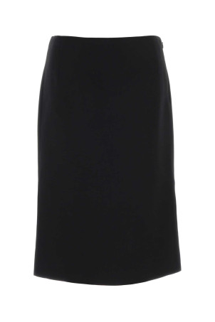 Black wool blend skirt Black FENDI (FQ7764B1UJ)