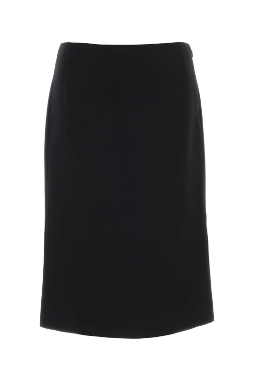 Black wool blend skirt Black FENDI (FQ7764B1UJ)