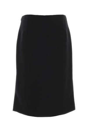 Black wool blend skirt Black FENDI (FQ7764B1UJ)