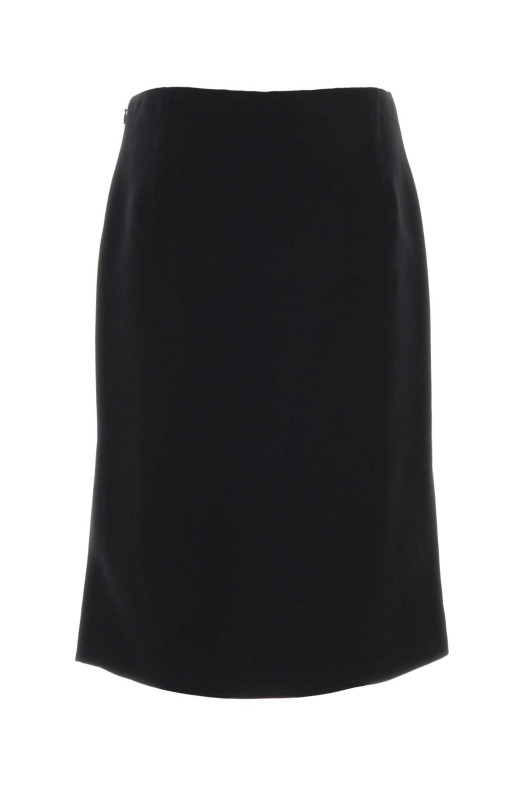Black wool blend skirt Black FENDI (FQ7764B1UJ)