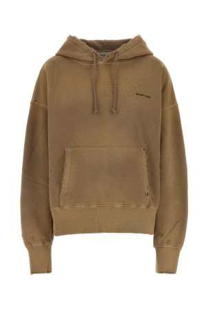 Camel cotton oversize sweatshirt GOLDEN GOOSE DELUXE BRAND (GUP02763P002636)