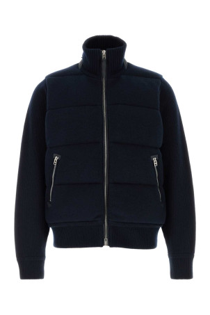 Navy blue wool cardigan TOM FORD (KZY016YMW155)