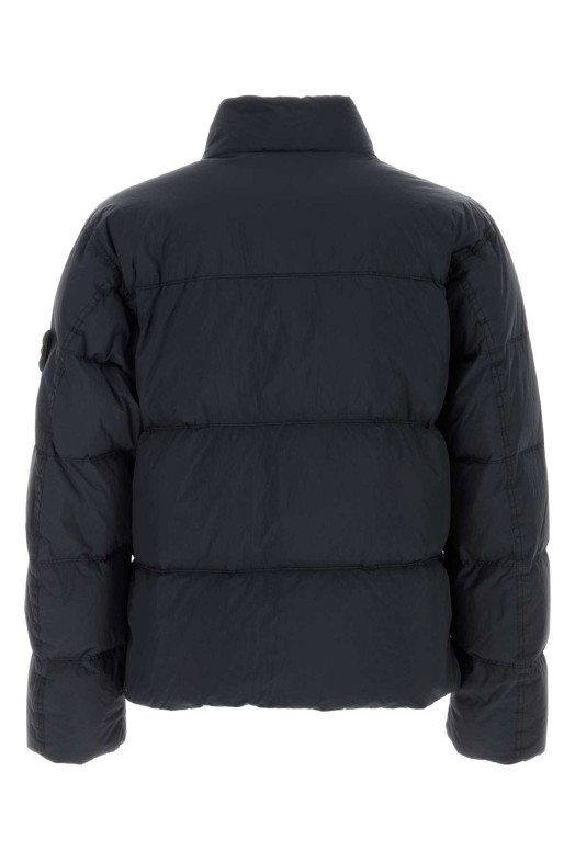 Нейлонова пухова куртка темно-синього кольору Black STONE ISLAND (L2S154100109S0A23)