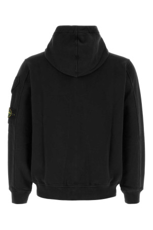 Black cotton sweatshirt Black STONE ISLAND (L2S156100016S0A20)