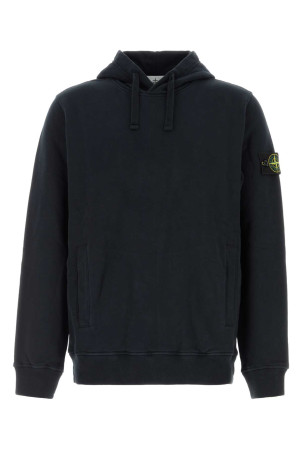 Midnight blue cotton sweatshirt Black STONE ISLAND (L2S156100048S0A20)