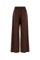 Chocolate stretch wool blend wide-leg pant BRUNELLO CUCINELLI (M0W07P9002)