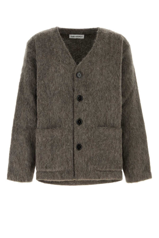 Mud wool blend oversize cardigan OUR LEGACY (M2266CM)
