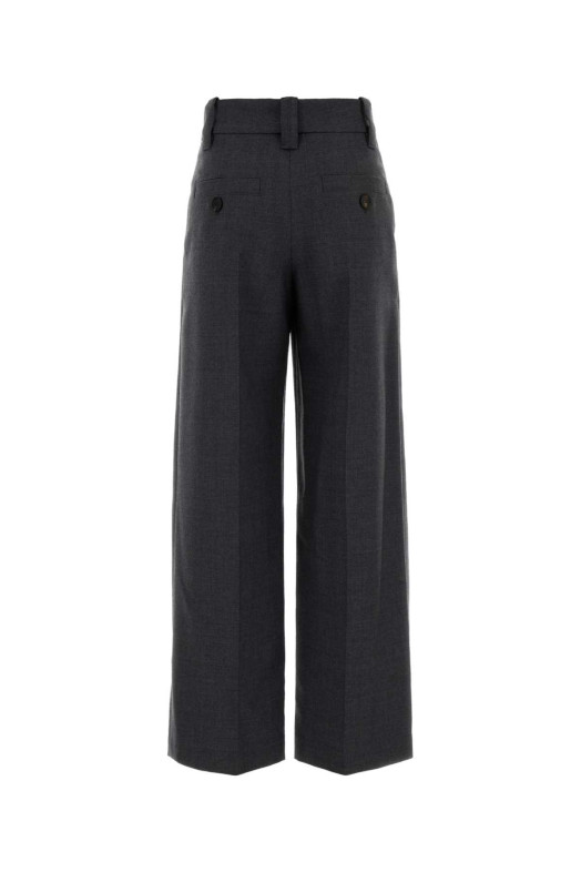 Charcoal wool wide-leg pant BRUNELLO CUCINELLI (MB199P9331)