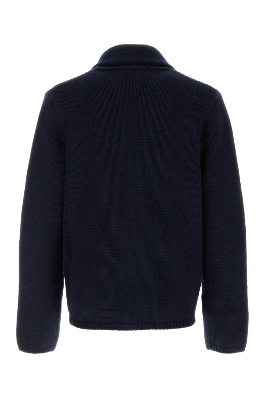 Navy blue cashmere and cotton For cardigan THE ROW (R000695Y1044)