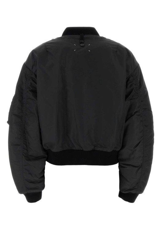Нейлонова куртка-бомбер кольору сланцю MAISON MARGIELA (S51AM0522M35923)