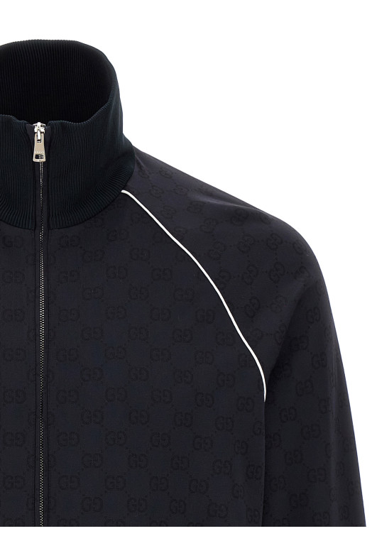 Толстовка GG, синяя GUCCI 768550XJG1Y4140