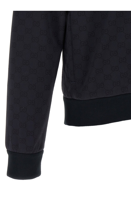 Толстовка GG, синяя GUCCI 768550XJG1Y4140