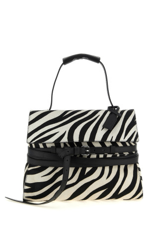 Regular 'Tie Me' handbag Black-grey