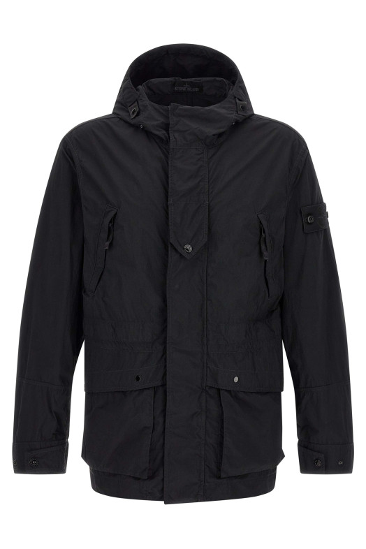 Куртка «Badge Stone Island Ghost»  Чорна L2S15Q100024S00F6V0029