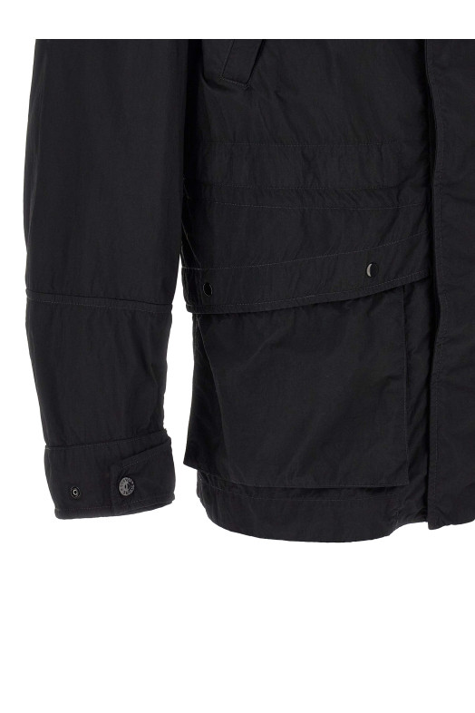 Куртка «Badge Stone Island Ghost»  Чорна L2S15Q100024S00F6V0029