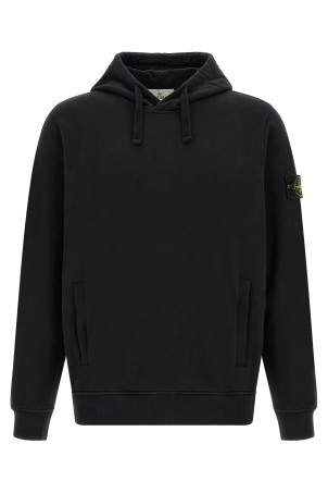 'Badge Stone Island' hoodie Black