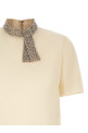 Valentino Garavani jewel collar top White