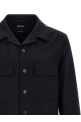 Oasis Cashmere Overshirt  Blue