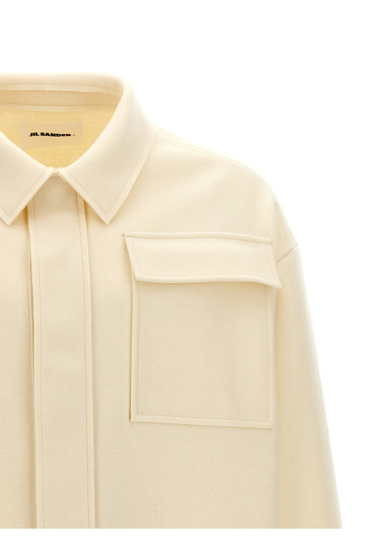 Сорочка з тканини, біла JIL SANDER J47DL0152J20212105