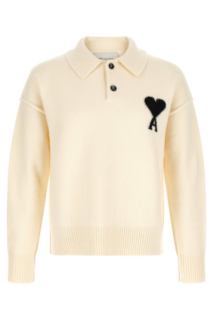 'Ami de Coeur' polo shirt Black-grey