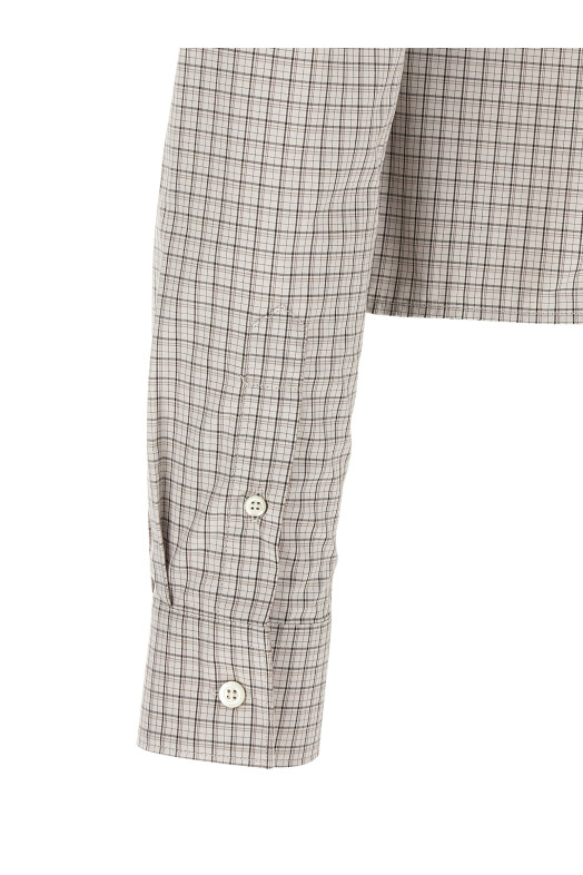 Рубашка с заостренным низом, бежевая MAISON MARGIELA S29DT0020M36157001F